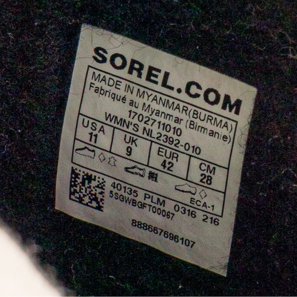 Sorel Joan of Arctic Holiday leather shearling boots Women’s size 11 - Picture 14 of 15